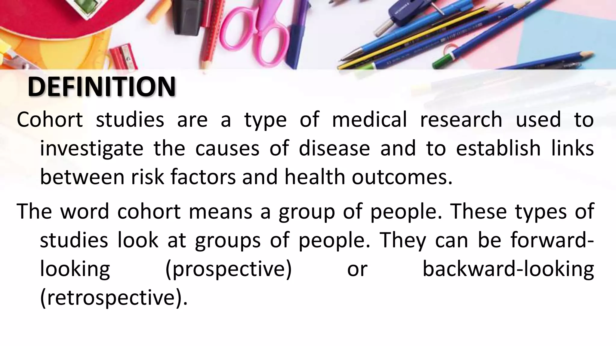 Sample size calculation for cohort studies | PPTX