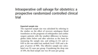 Sample size calculation in clinical trials | PPTX