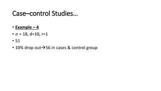 Case Sample Calculation SAMPLE SIZE CALCULATION IN DIFFERENT STUDY DESIGNS AT.pptx