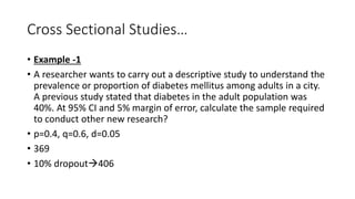 SAMPLE SIZE CALCULATION IN DIFFERENT STUDY DESIGNS AT.pptx