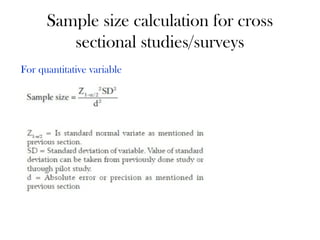 Sample Size Calculations