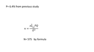 sample size calculation for Bio Medical research | PPTX