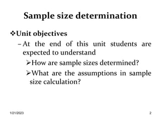 Determination Unit Sample size determination.pptx