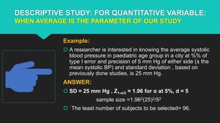 Sample size estimation | PPTX