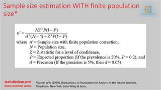 Sample Size Calculation In Medical Research