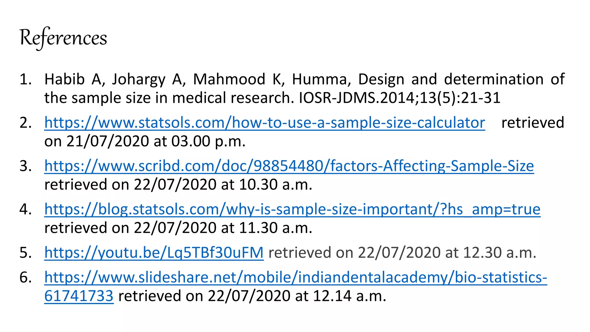 PPT on Sample Size, Importance of Sample Size, | PPTX