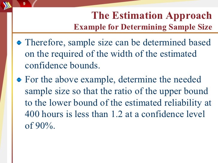 sample size issues on reliability test design how to determine a sample size