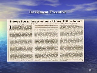 2828
Investment ExecutiveInvestment Executive
 