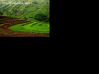 50% of habitable land
 