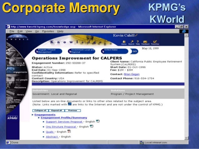corporate memory kpmgs kworld 17