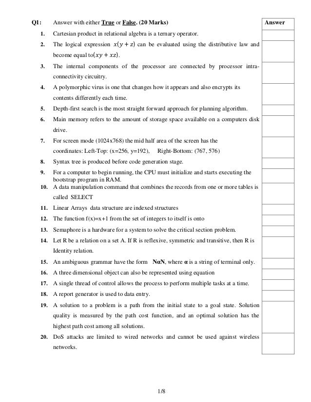 samples of competitive examination questions part i are normally expressed in the form of rules