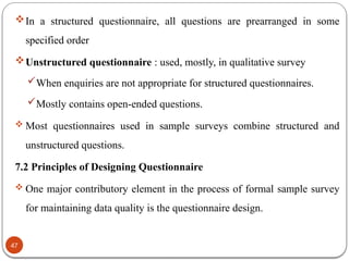 Structured Survey Examples Sample survey practice (a research method course).pptx