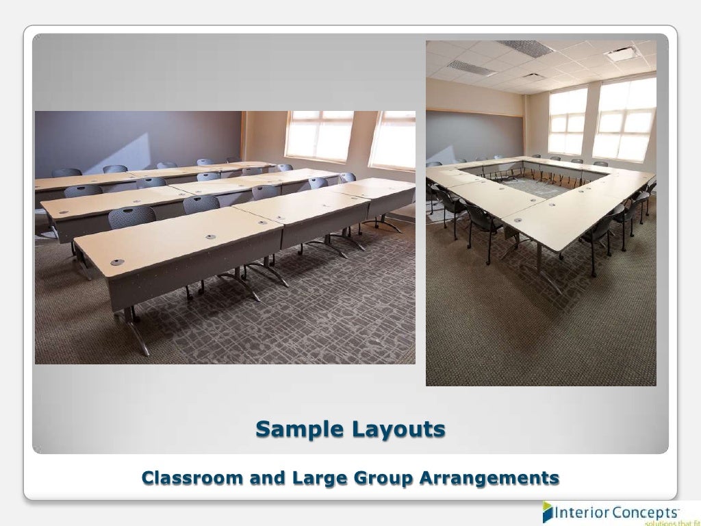 Sample table layouts