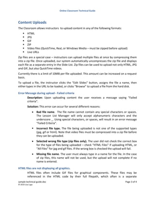 Sample Technical Guide | PDF