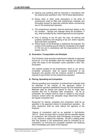 Sample Technical Specifications for ROAD projects | PDF