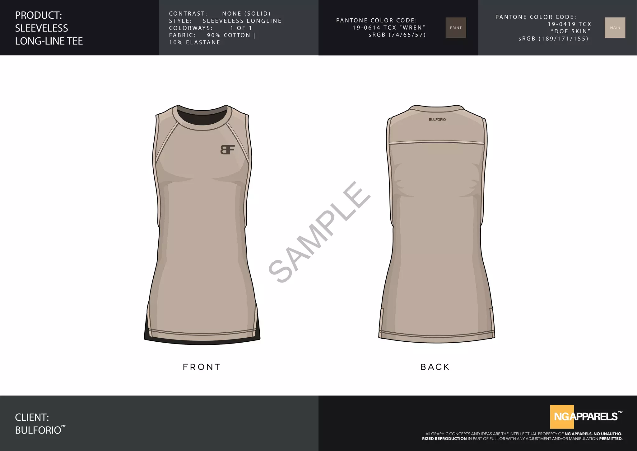 Sample tech pack or spec chart basically a blueprint of all the ...