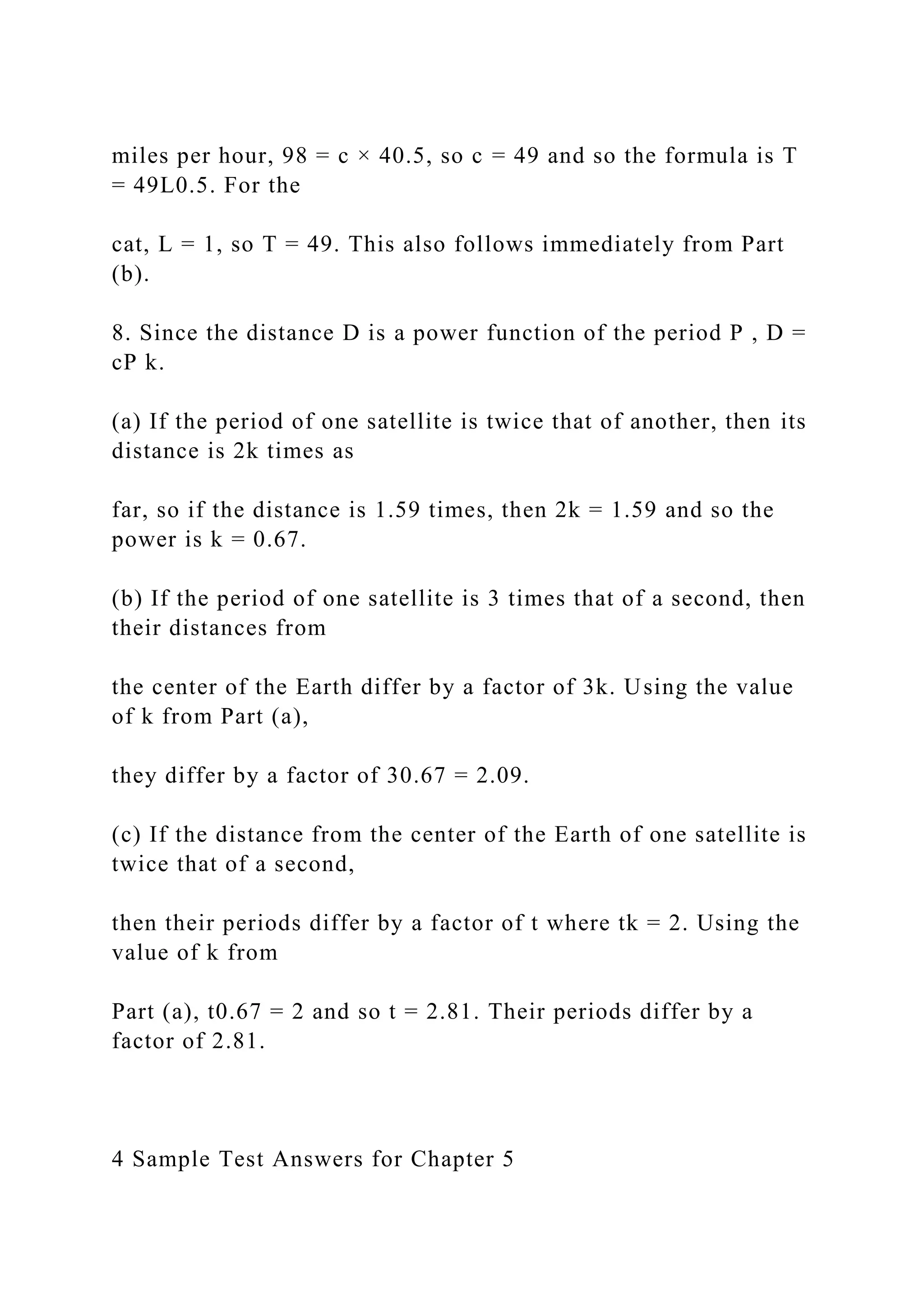 Sample Test Answers for Chapter 5 1SAMPLE TEST ANSWERS FOR.docx