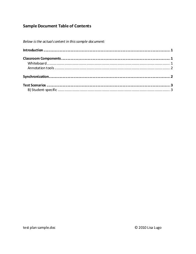 Sample Test Document