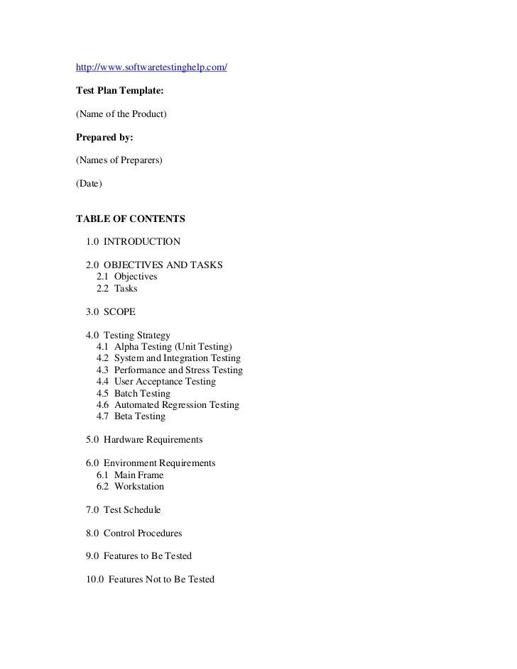 Sample Test Plan Template from image.slidesharecdn.com