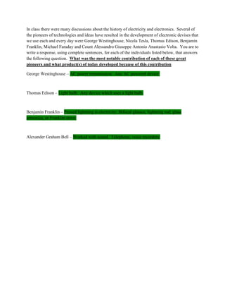 Using an analogy of plumbing can be used to explain both the components and also how an electrical circuit works.   Plumbing involves different sizes of pipes, water pressure, valves, and of course water.   In this analogy water represents?