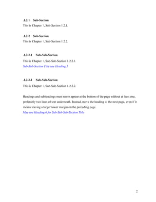 Sample thesis template34504 | PDF