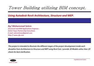 High Rise Building using BIM concept-All Disciplines