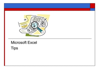 Microsoft Excel Tips 