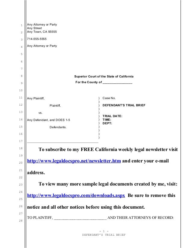sample-trial-brief-for-california-civil-case