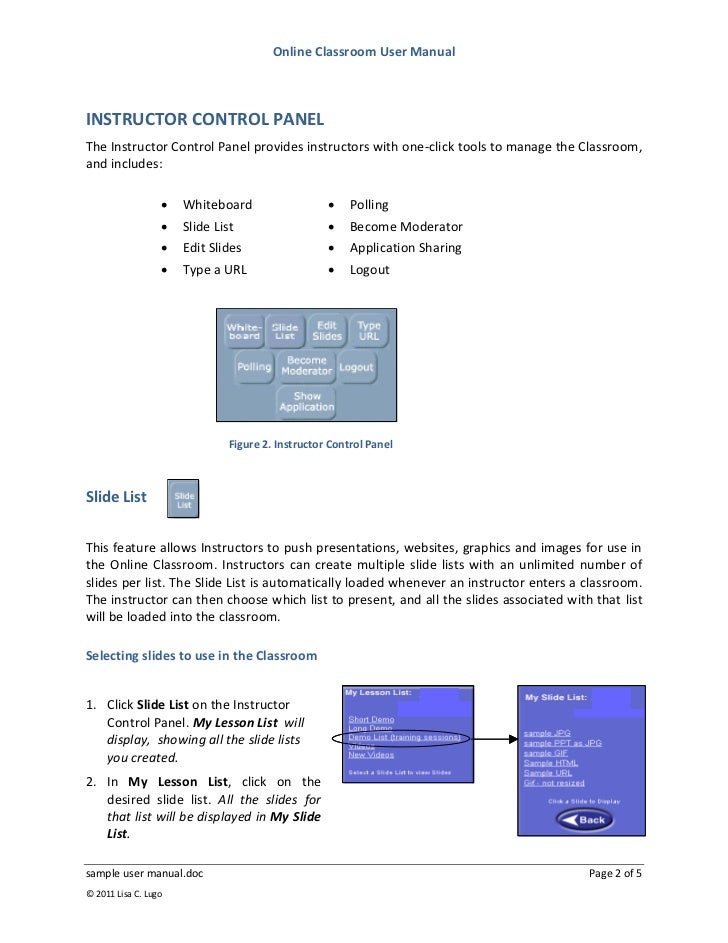 Sample User Manual