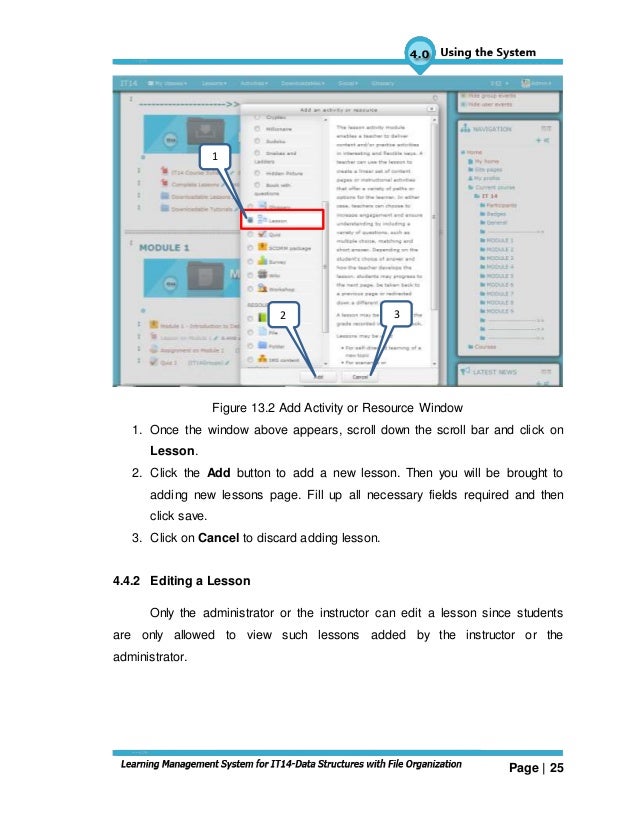 sample user manual learning management system