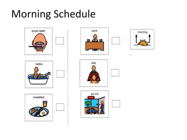 Sample Visual Schedule sample-visual-schedule