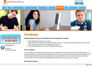 Sample website el_provost_hilevnav