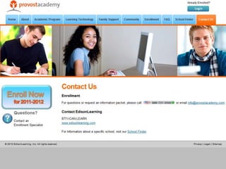 Sample website el_provost_hilevnav