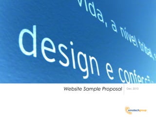 Website Sample Proposal   Dec 2010
 