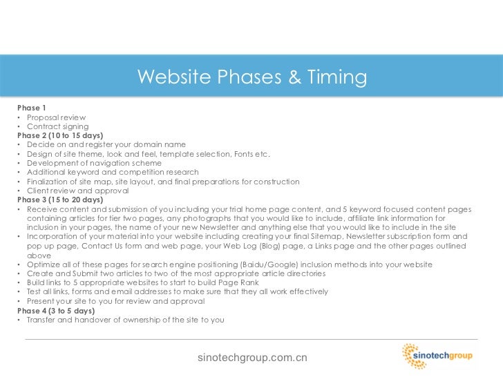website proposal example
