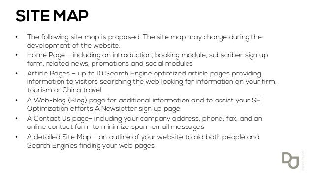 sample of website proposal