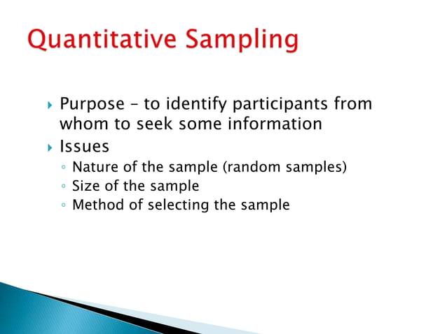RESEARCH METHOD - SAMPLING | PPTX | Biological Sciences | Science
