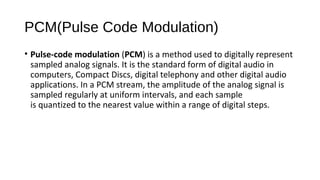Pcm Audio Samplee Sampling | PPT