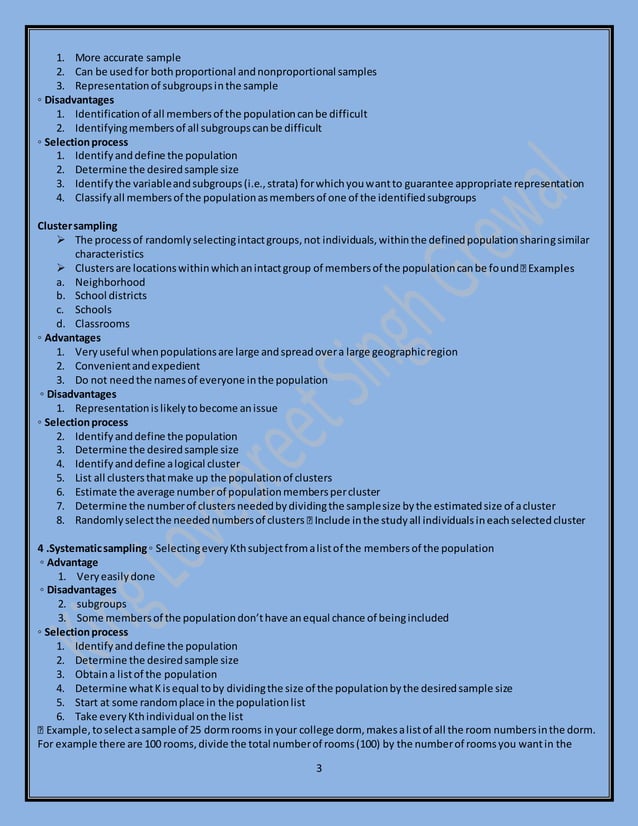 Sampling ,types ,advantages and disadvantages of the sampling