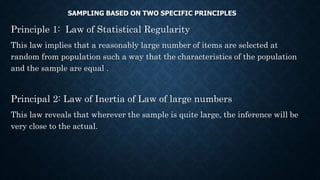 Statistical Regularity Sampling | PPTX