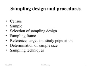 Sampling | PPTX | Science