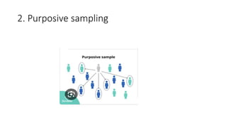 2. Purposive sampling
 