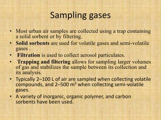 SAMPLING.pptx for analystical chemistry sample techniques | PPTX