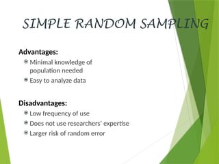SAMPLING and its types and sampling errors | PPTX
