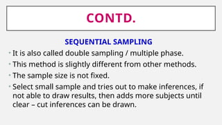 Parallel Sampling sampling and its types.pptx presented by Preeti Kulshrestha M.Sc ...