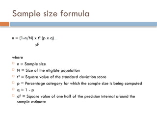 N Sample Size Example Comprehensive Guide to Sampling Techniques and Principles in Research ...