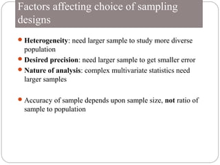 Sampling and its variability | PPT