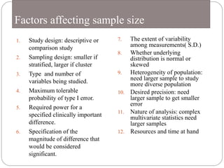 Variability Vs Sample Size Sampling and its variability | PPT