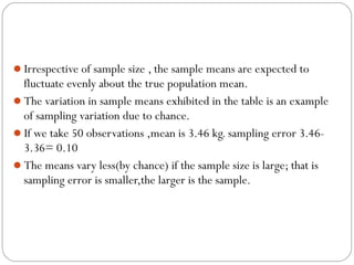 Variability Vs Sample Size Sampling and its variability | PPT