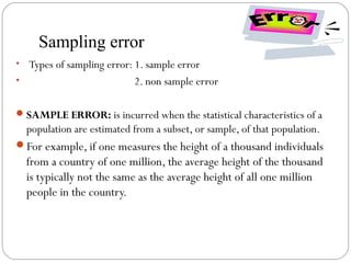 Sampling and its variability | PPT